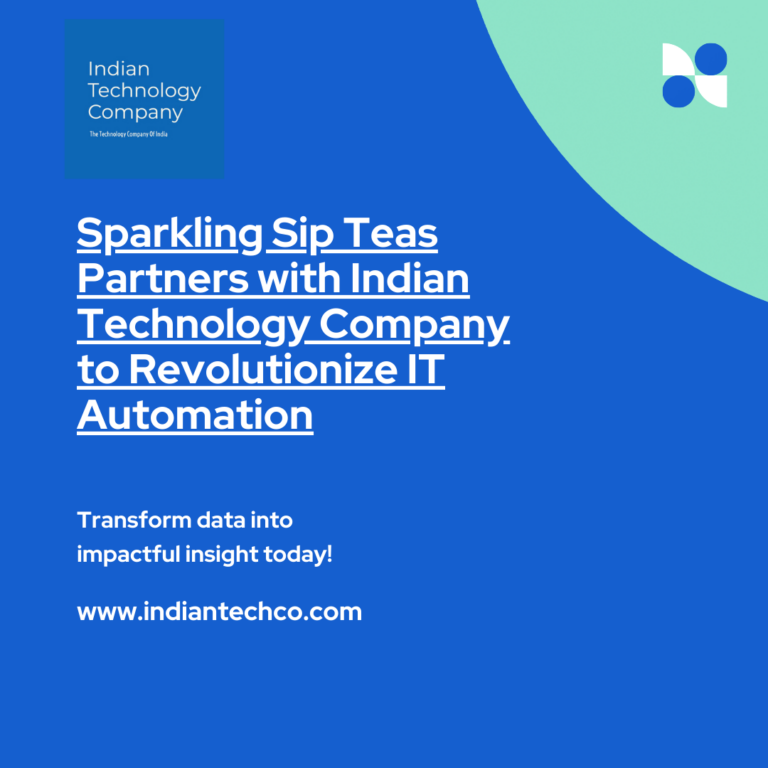 Sparkling Sip Teas Partners with Indian Technology Company to Revolutionize IT Automation